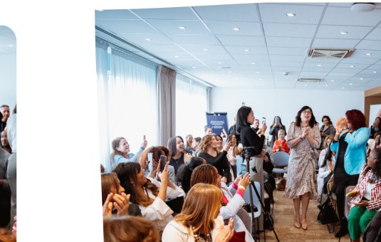 Pubblico a un incontro di Atrévete Mujer